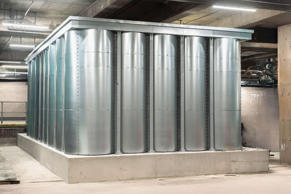 Sectional fire protection tank